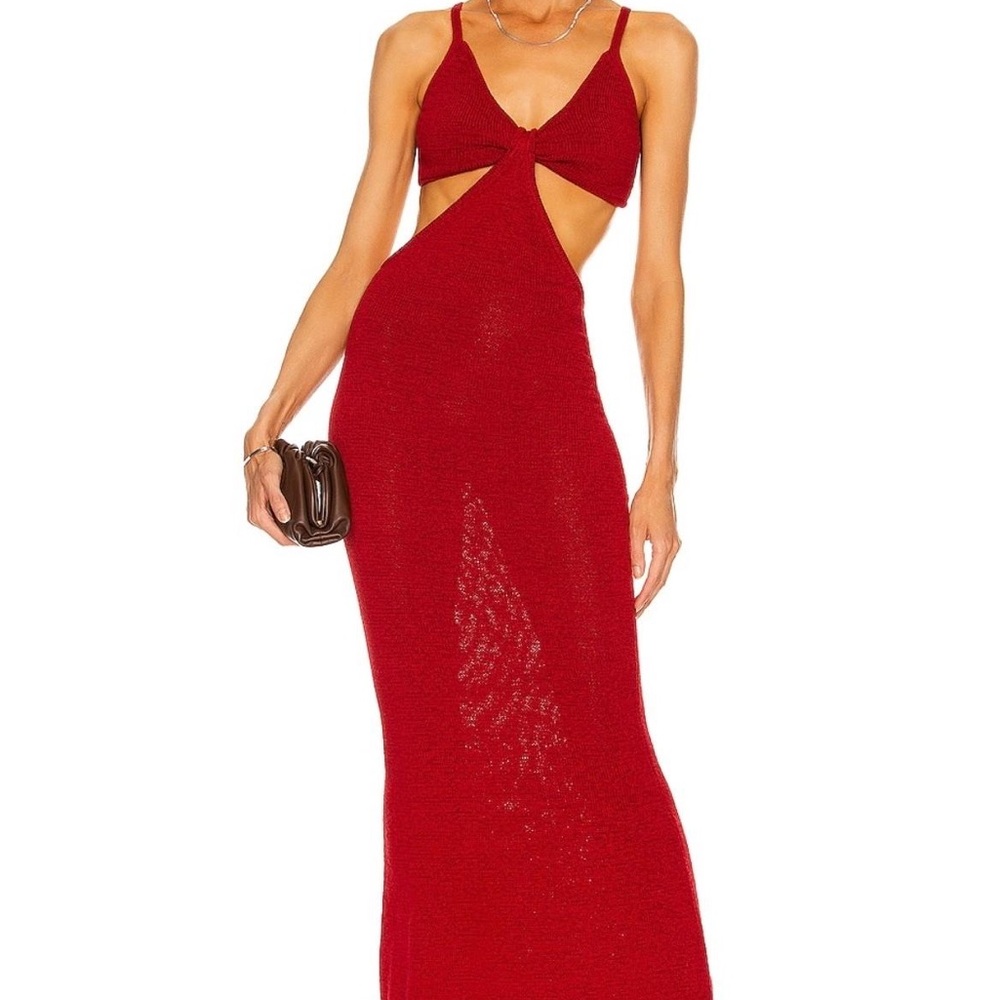 Cult Gaia Red Serita Dress